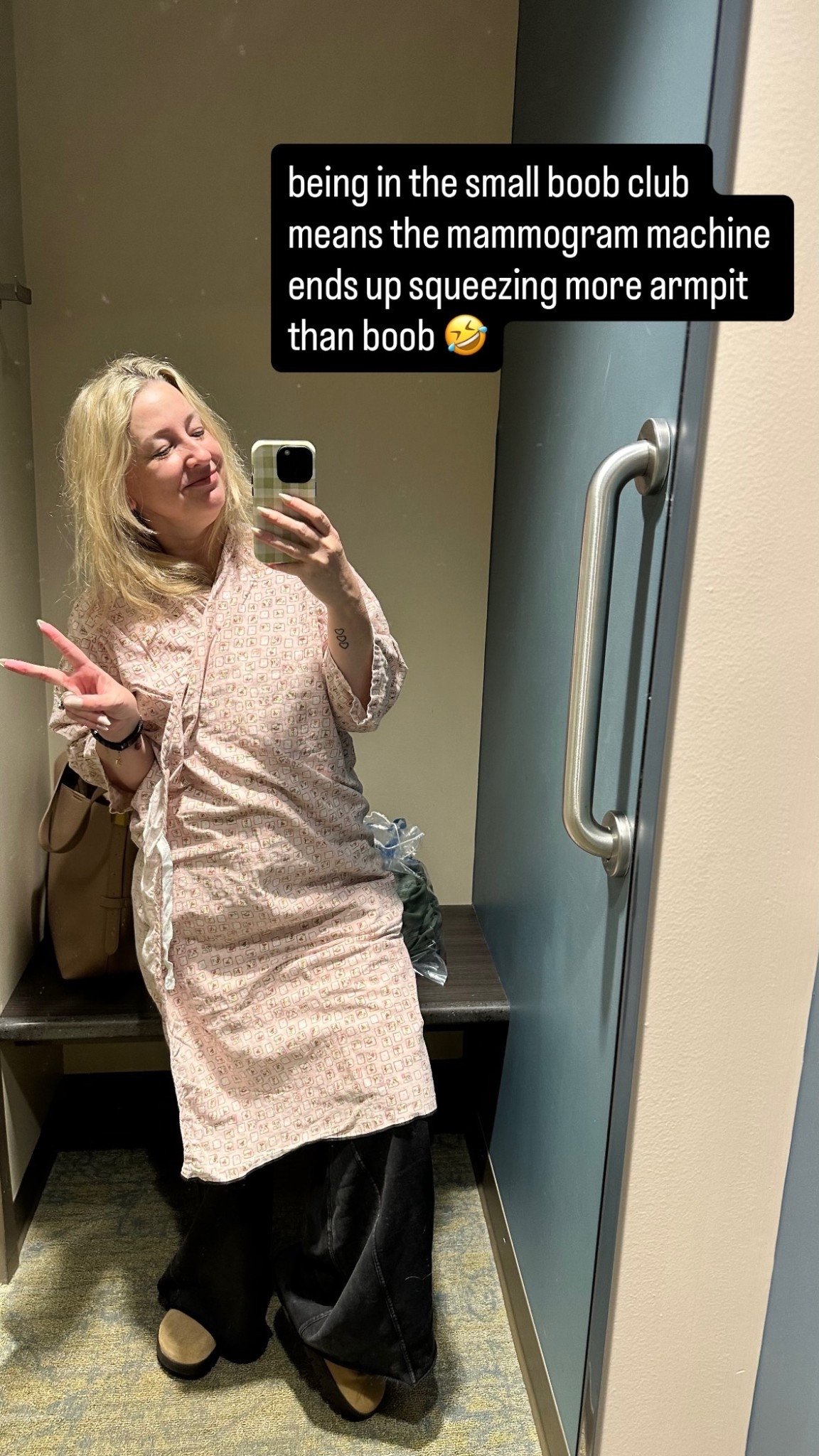 being in the small boob club means the mammogram machine ends up squeezing more armpit than boob 🤣