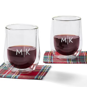 Corkcicle Double Walled Stemless Wine Glass, Set of 2 | Mark and Graham
