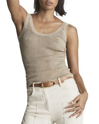 Imogen Metallic Sleeveless Top | Bloomingdale's (US)