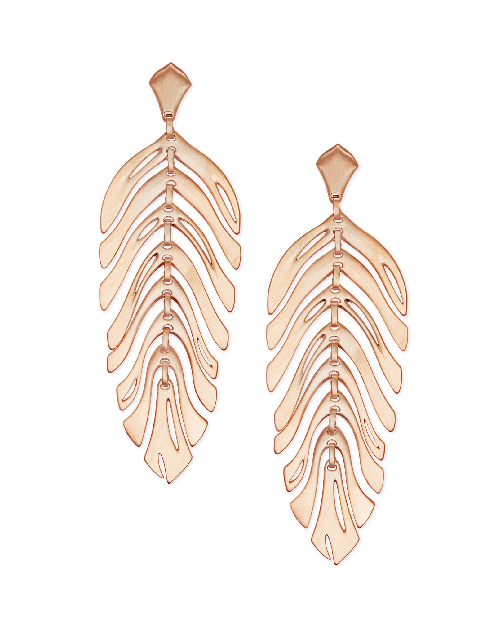 Lotus Statement Earrings in Rose Gold | Kendra Scott