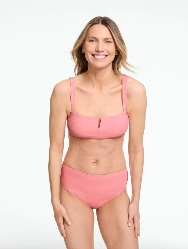 Aqua Club V-Neck Bikini Top - Ottoman | Talbots