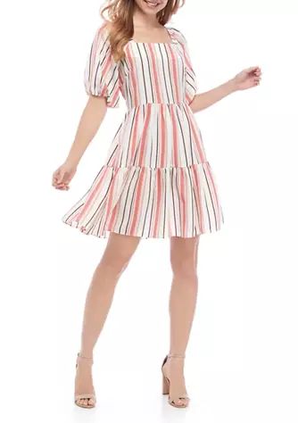 Women's Vertical Stripe Babydoll Dress | Belk