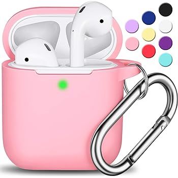 AirPods Case Cover with Keychain, Full Protective Silicone AirPods Accessories Skin Cover for Wom... | Amazon (US)