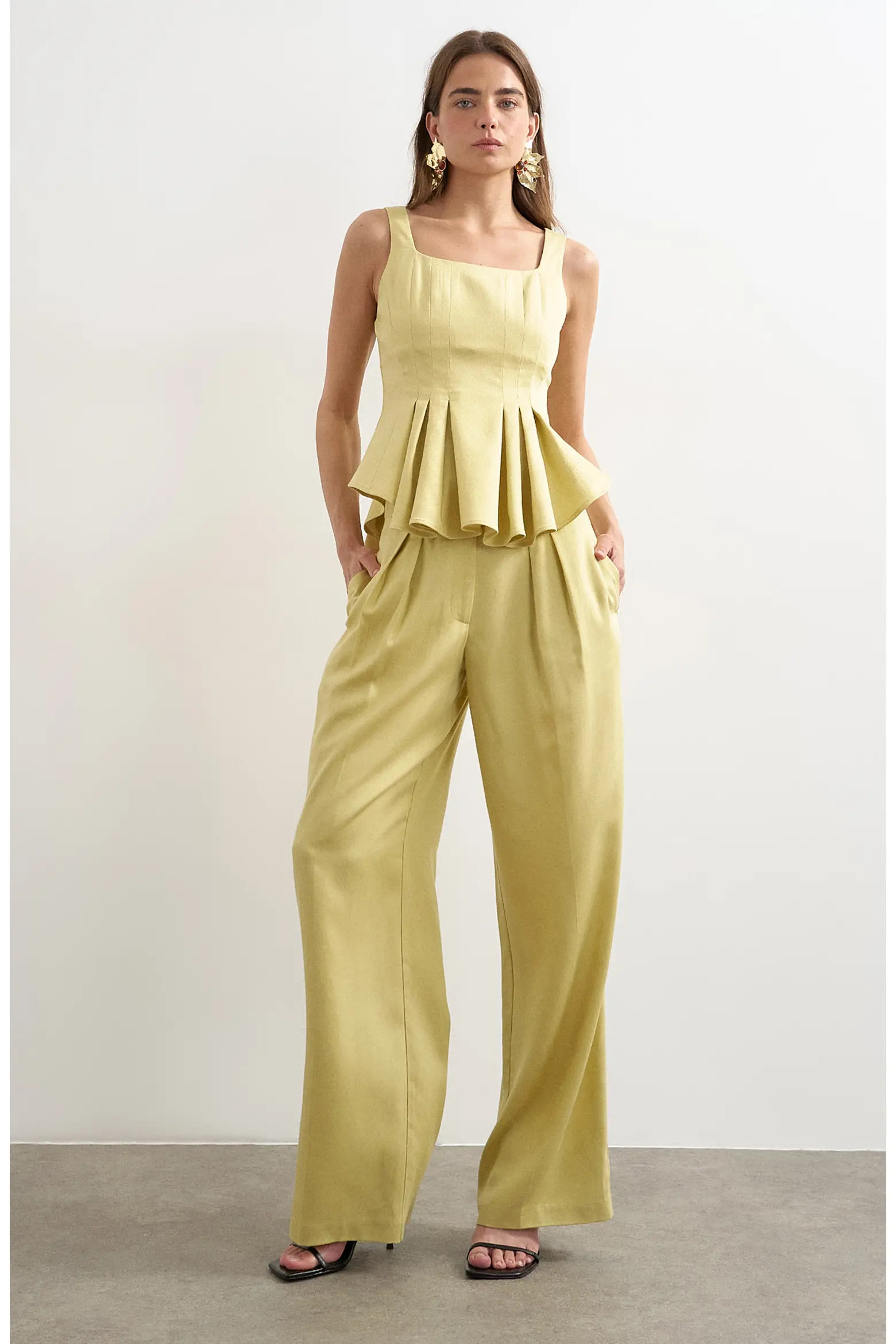 Pleated Peplum Top (Women) | Nordstrom | Nordstrom