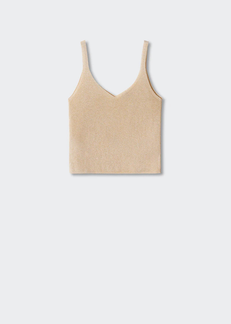 Knit strap top | MANGO (UK)