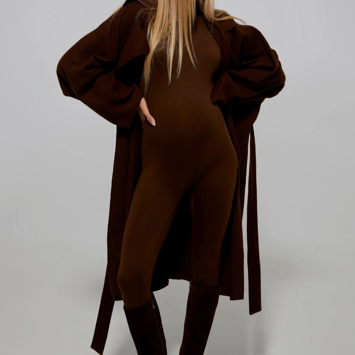 The Penelope Turtleneck Long Sleeve Maternity Unitard | Shop Women's TurtleneckMaternity Unitard ... | BUMPSUIT