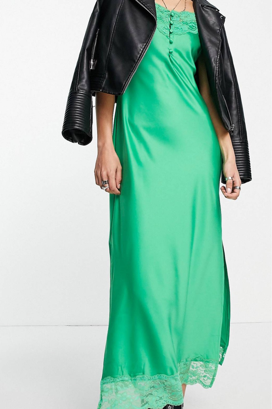 Green Lace Trim Dress 

#LTKsalealert #LTKSpringSale #LTKfindsunder50