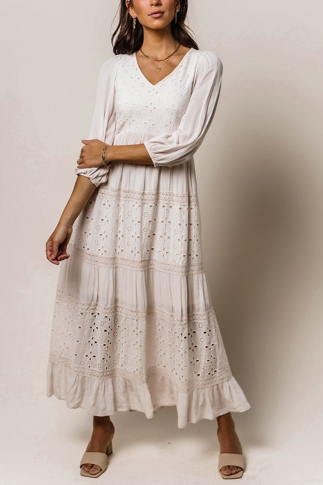 Glenna Maxi Dress in Blush | Böhme US