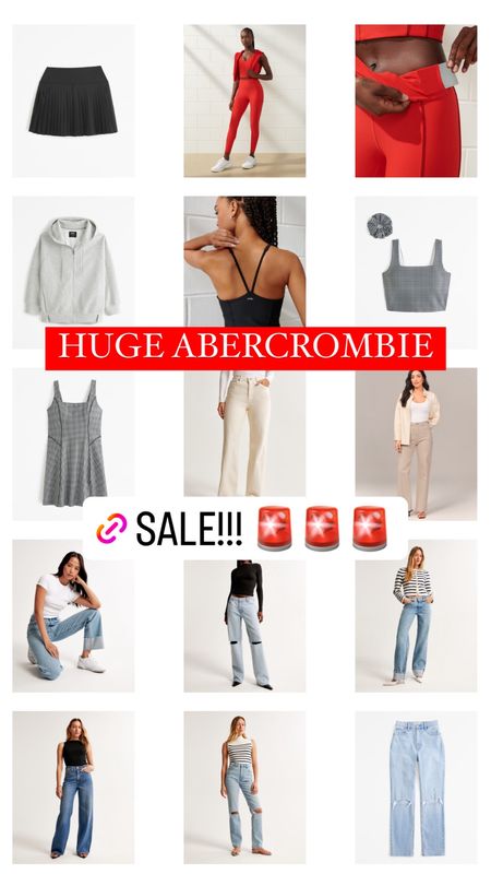 Huge Abercrombie sale! What to wear // mom outfits // weekend outfits // look for less // best jeans // best athletic clothing // athleisure // matching set 

#LTKsalealert #LTKfindsunder50 #LTKfindsunder100