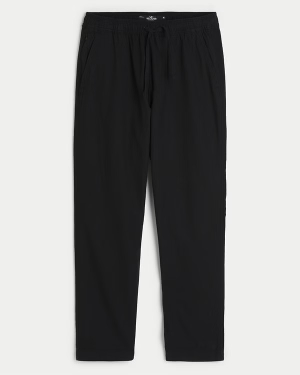 Men's Slim Straight Linen-Blend Pull-On Pants | Men's Bottoms | HollisterCo.com | Hollister (US)