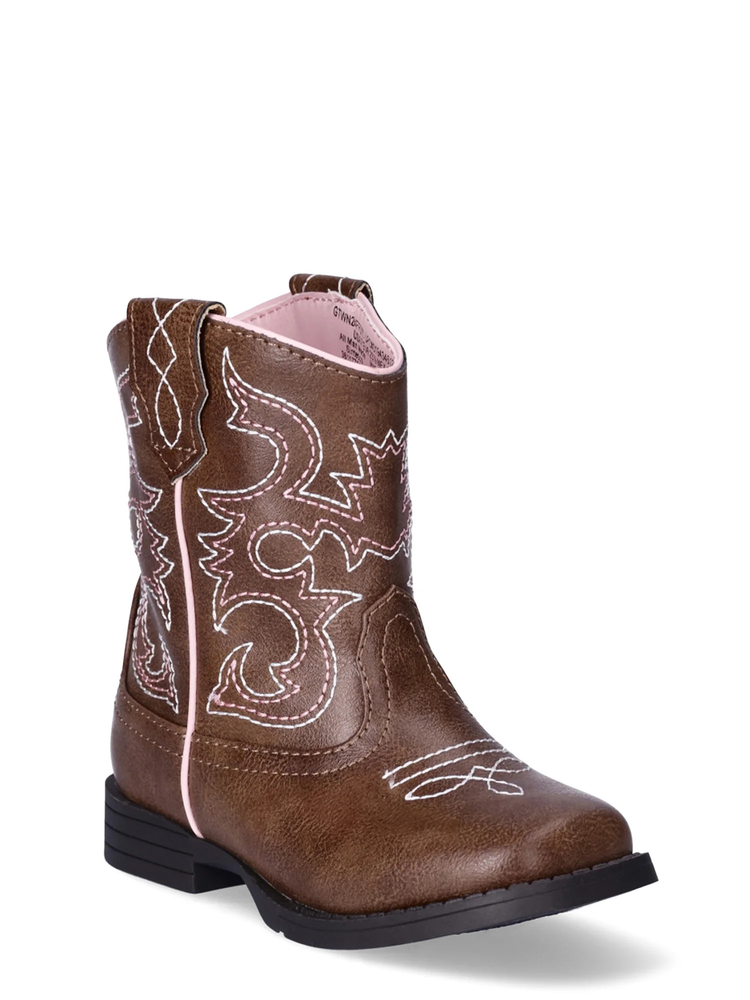 Wonder Nation Toddler Girls Western Cowboy Boot, Sizes 7-12 - Walmart.com | Walmart (US)
