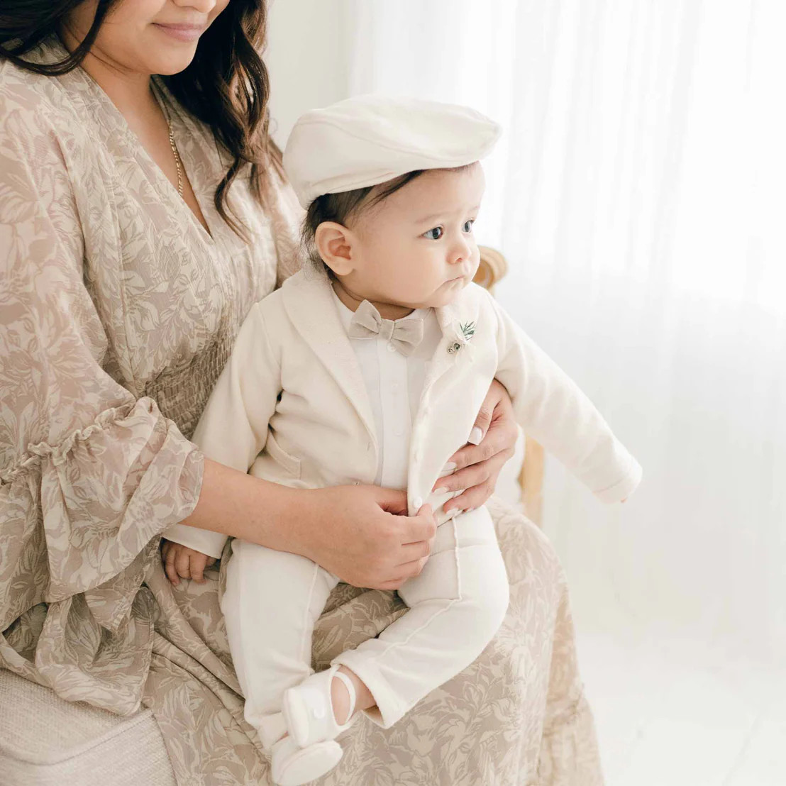 Milo Tan 3-Piece Suit | Baby Beau & Belle