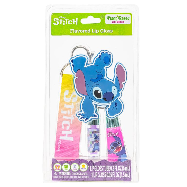 Stitch Lip Gloss Set, Strawberry and Grape Flavors, Pink and Purple | Walmart (US)