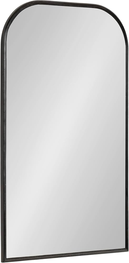 Kate and Laurel Caskill Modern Arched Wall Mirror; 20 x 34. Black; Decorative Tall Bathroom Mirro... | Amazon (US)