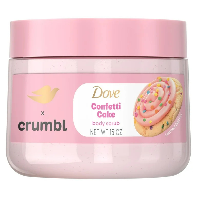 Dove Crumbl Body Scrub Confetti Cake, 15 oz | Walmart (US)