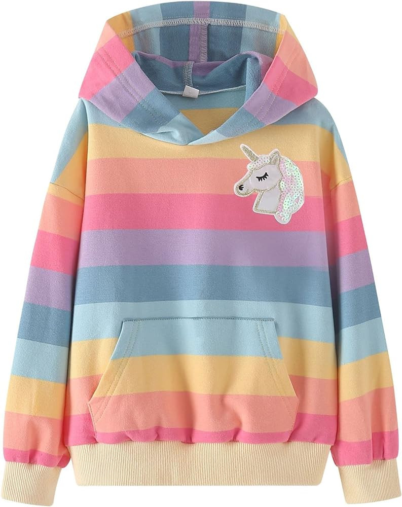 WELAKEN Sweatshirts for Girls Toddler & Kids II Little Girl's Pullover Tops Sweaters & Hoodies | Amazon (US)