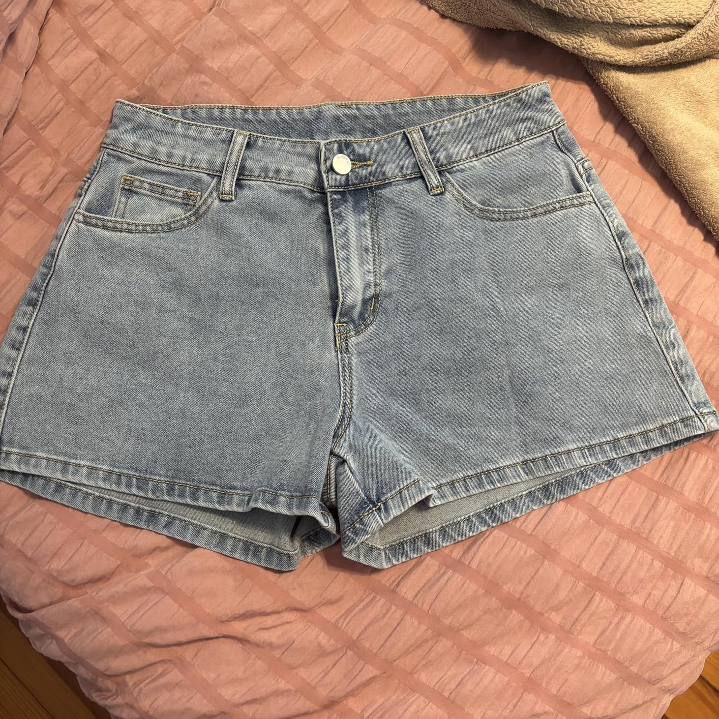 ELLEVEN Baggy Jean Shorts for Women, A-Line High Stretchy Mini Denim Shorts Summer Casual Loose F... | Amazon (US)