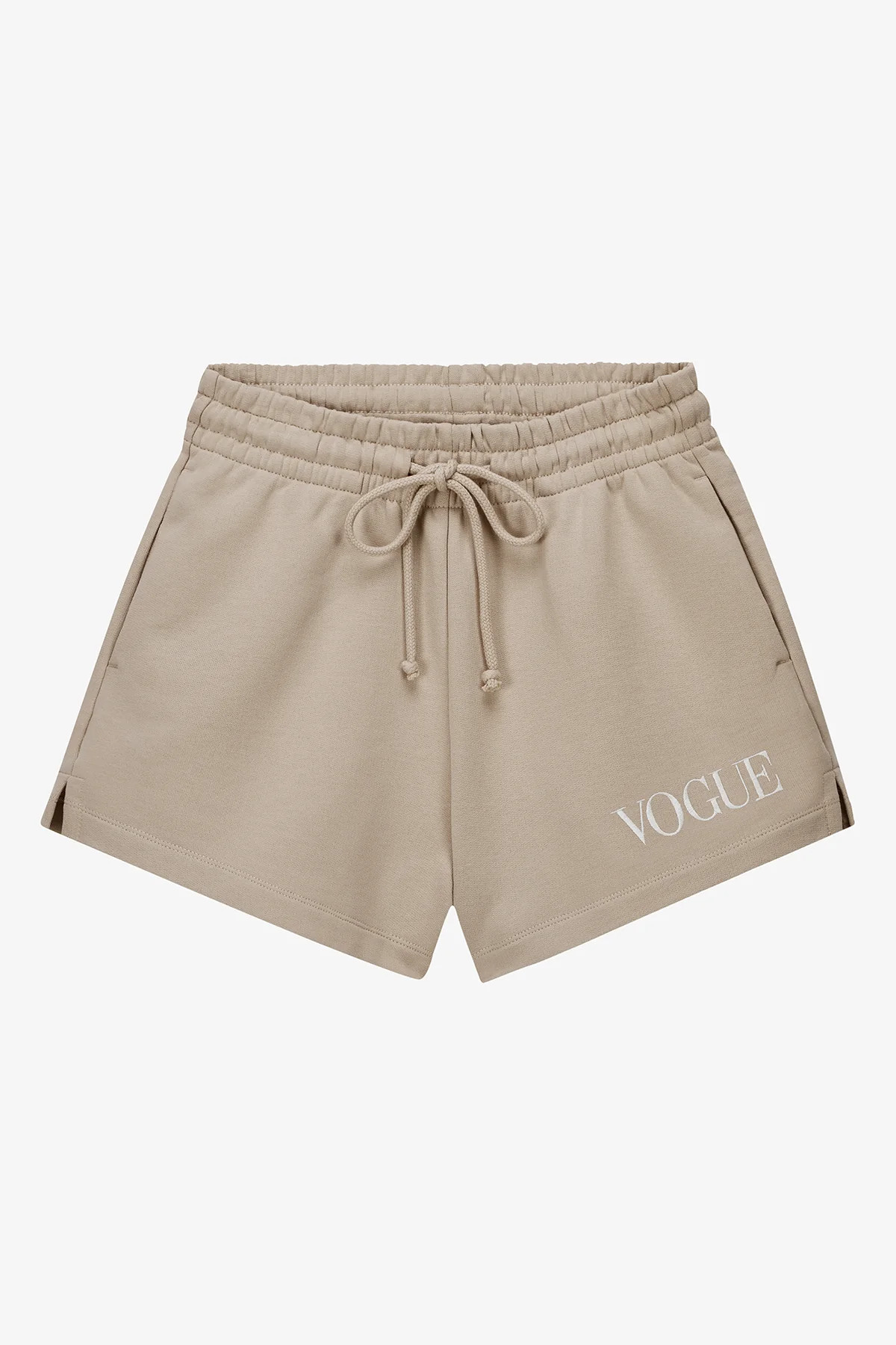 VOGUE Shorts Beige mit Logo-Stickerei | VOGUE Collection Germany