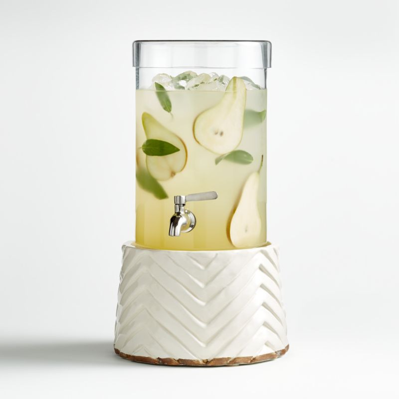 Cold Drink Dispenser with Adra Stand + Reviews | Crate & Barrel | Crate & Barrel