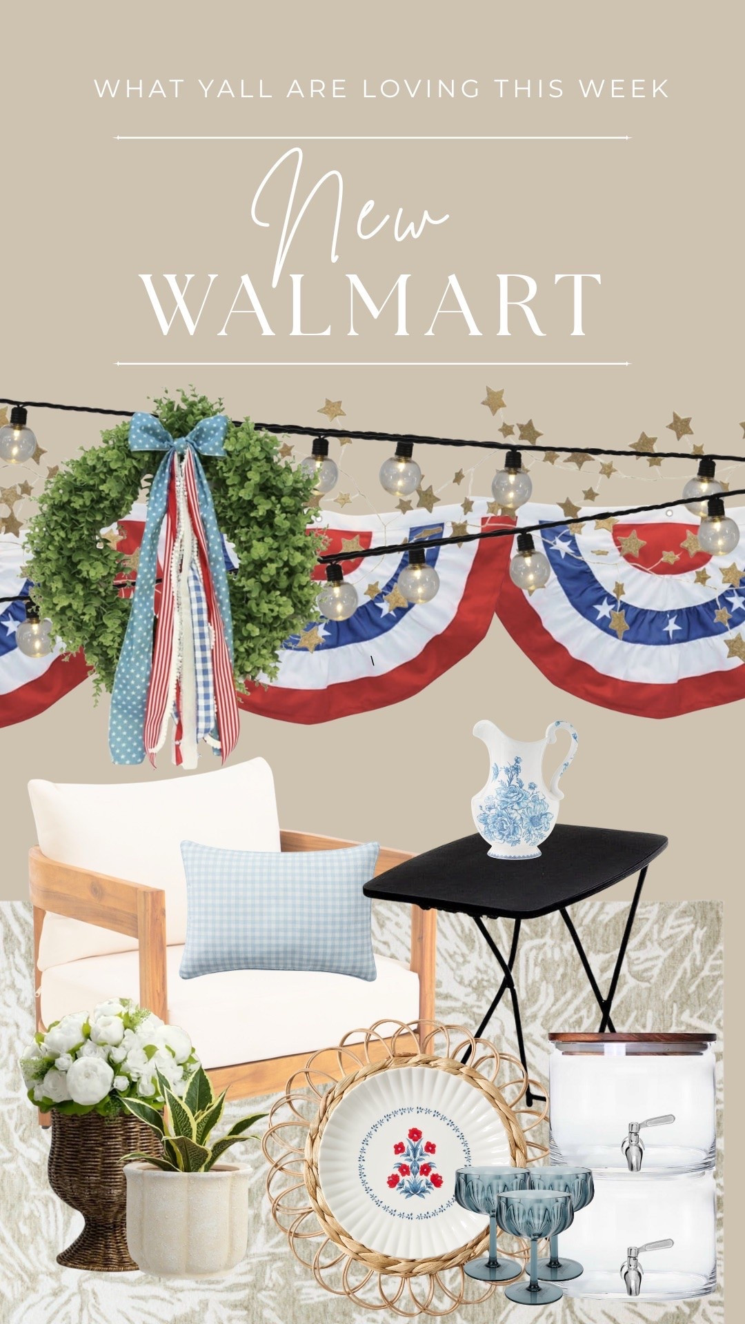 @Walmart has some fabulous Fourth of July/patriotic decor and WOAH I’m OBSESSED! These are things that scream that but without the fugly “AMERICA” in all bright letters (you know lol) 



Outdoor finds, hosting, hosting parties, patriotic decor, home decor, home inspo, hosting inspo, Walmart finds, home finds, Fourth of July