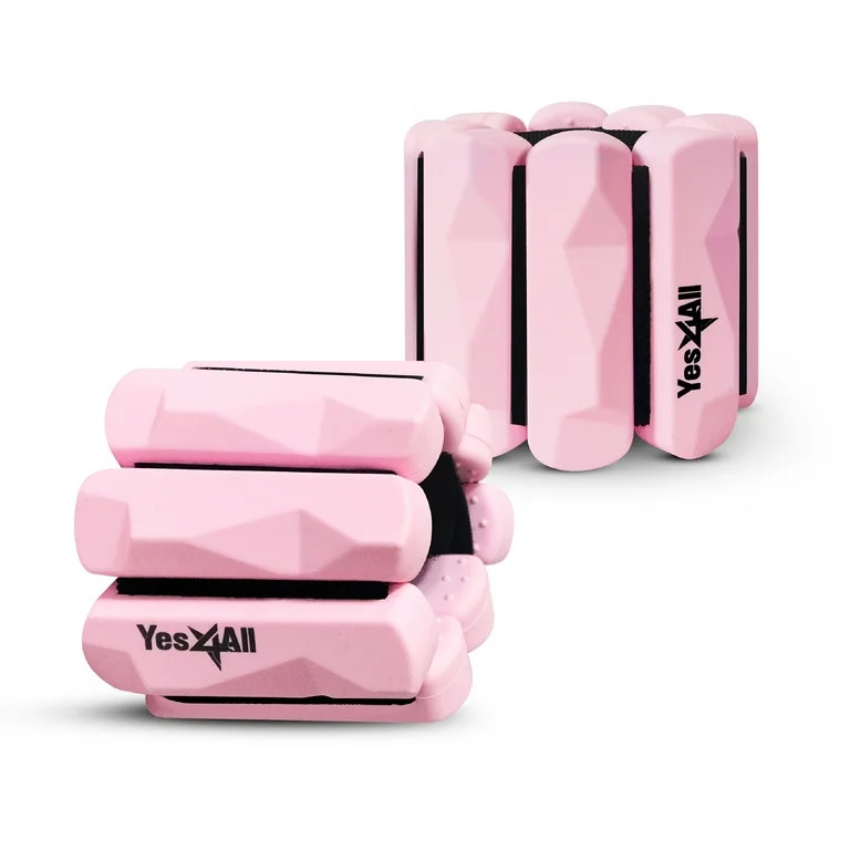 Yes4All 0.5 lbs Silicon Wrist Weight, Pink, Pair | Walmart (US)