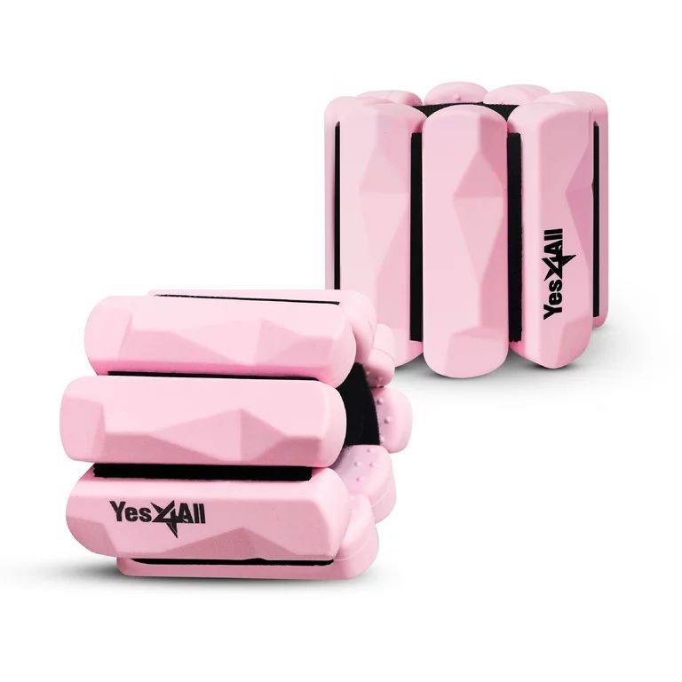 Yes4All 0.5 lbs Silicon Wrist Weight, Pink, Pair | Walmart (US)