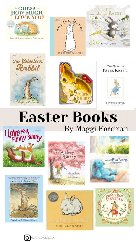 Easter books perfect for any playroom or nursery book shelf! Or add them to an Easter basket! 

#LTKfamily #LTKkids #LTKSeasonal