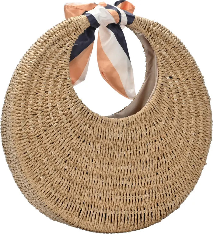 Madison West Structured Woven Straw Hobo Shoulder Bag | Nordstromrack | Nordstrom Rack