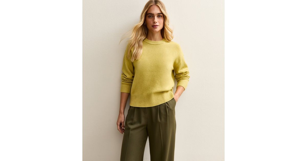 Bright Green Crew Neck Jumper | New Look | New Look (UK)