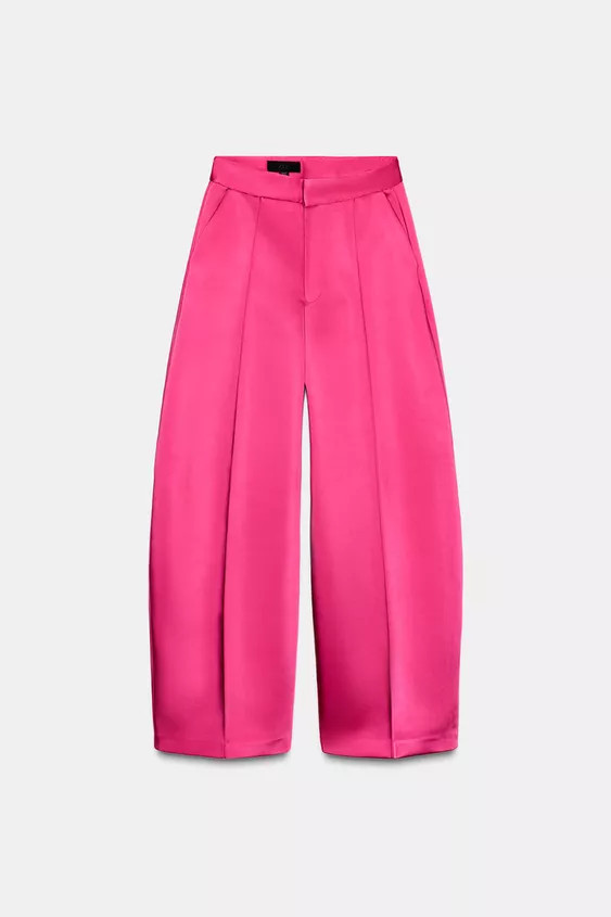 SATIN EFFECT BALLOON PANTS | Zara US