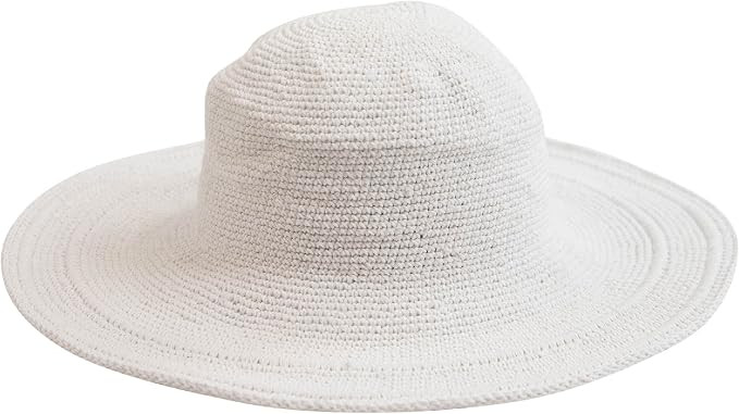 San Diego Hat Company Women's Cotton Crochet 4 Inch Brim Floppy Hat Brim | Amazon (US)