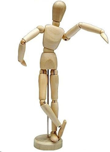 HSOMiD 12'' Artists Wooden Manikin Jointed Mannequin Perfect for Home Decoration/Drawing The Huma... | Amazon (US)