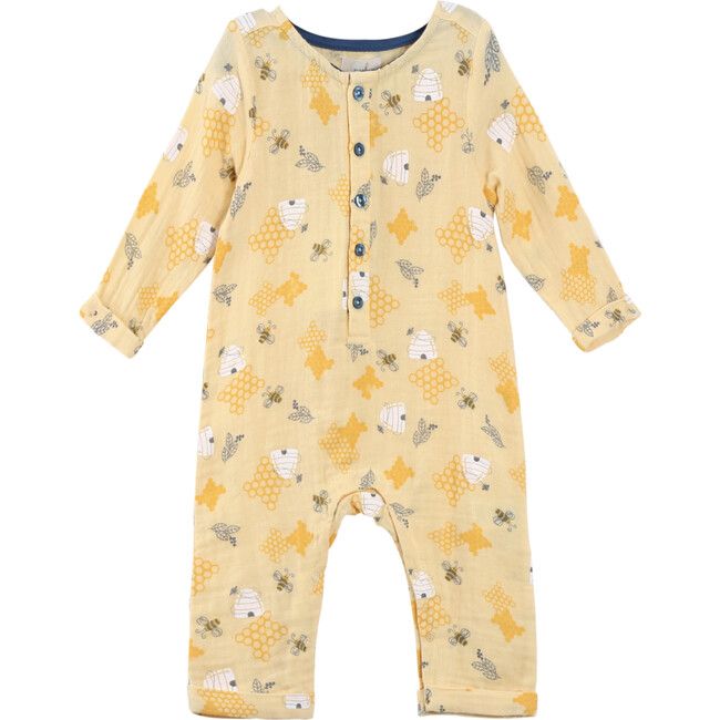 Bee Hive Coverall, Yellow | Maisonette