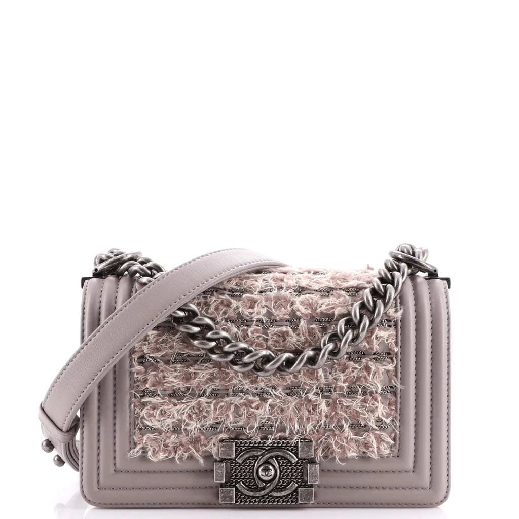 Boy Flap Bag Braided Tweed Small | Rebag