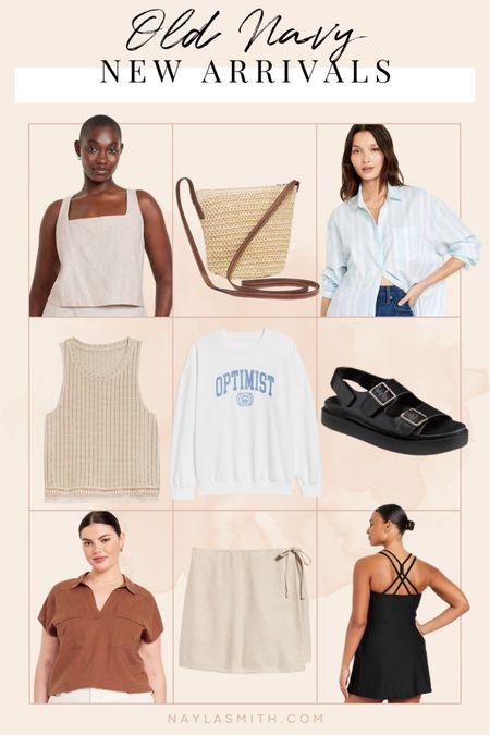 Old Navy new arrivals! Linen wrap skort, linen tank top, striped button down, chunky black sandals, tennis dress, straw handbag


#LTKcanada #LTKstyletip