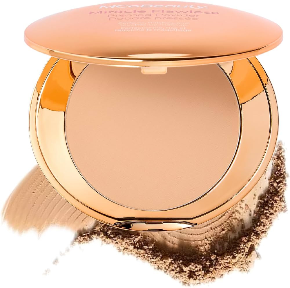 MCoBeauty Miracle Flawless Pressed Powder - 3 Medium Warm - Soft Focus Blurring, Finishing & Sett... | Amazon (US)