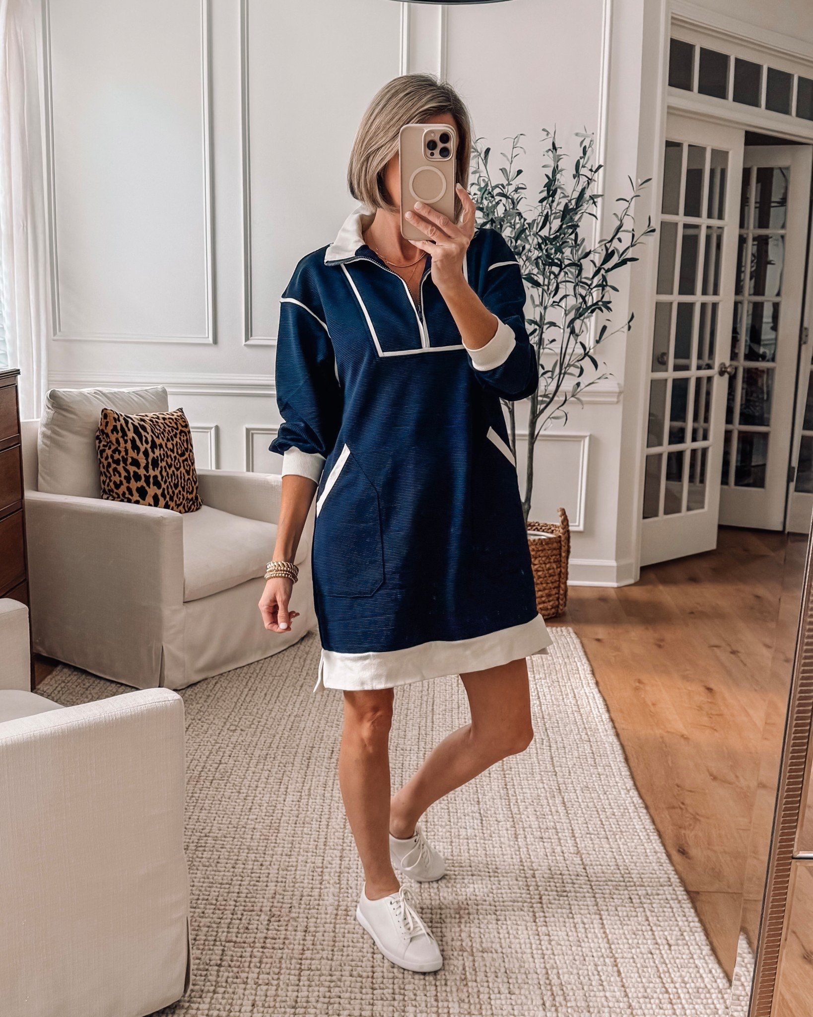 This navy dress is such a good throw-on-and-go piece 🙌 Ribbed material, 3/4 zip, and big pockets. Pair with sandals, flats, or sneakers!
Runs big, wearing a small but definitely roomy


#AmazonFinds #AmazonFashion #AmazonStyle #LTKUnder50 #AffordableFashion #SummerOutfit #FallTransition #CasualChic #EasyOutfits #OOTD #OutfitInspo #EverydayStyle #CasualOutfits #LTKDress Amazon dress

#LTKFindsUnder50 


#LTKOver40 #LTKSeasonal #LTKootd