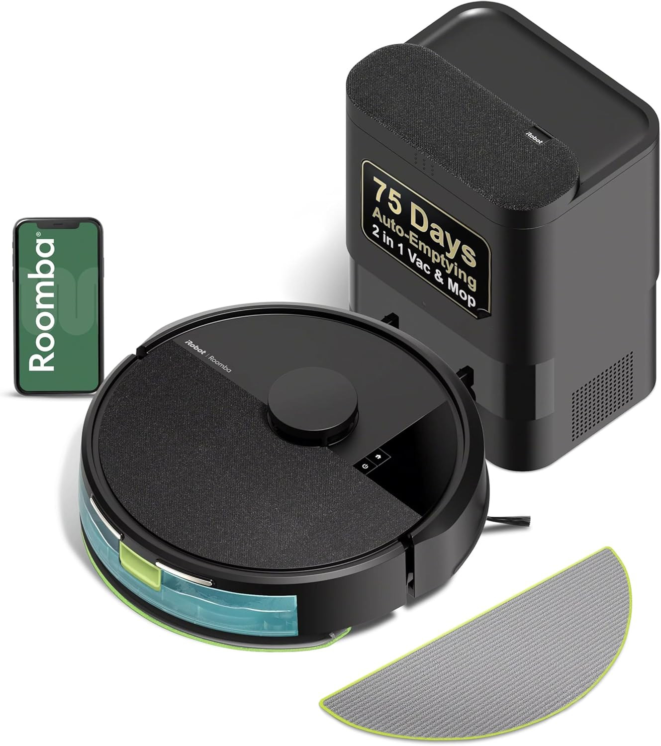 iRobot Roomba 105X Robot Vacuum & Mop Combo, AutoEmpty Dock, Self‑Emptying for Up to 75 Days, 7... | Amazon (US)