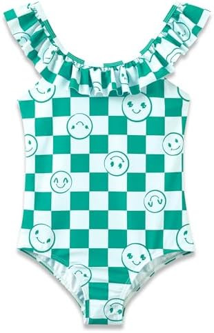 Dvenki Toddler Girls One Piece Swimsuit Adjustable Straps Sizes 2T-10 | quick-dry swim fabric, sk... | Amazon (US)