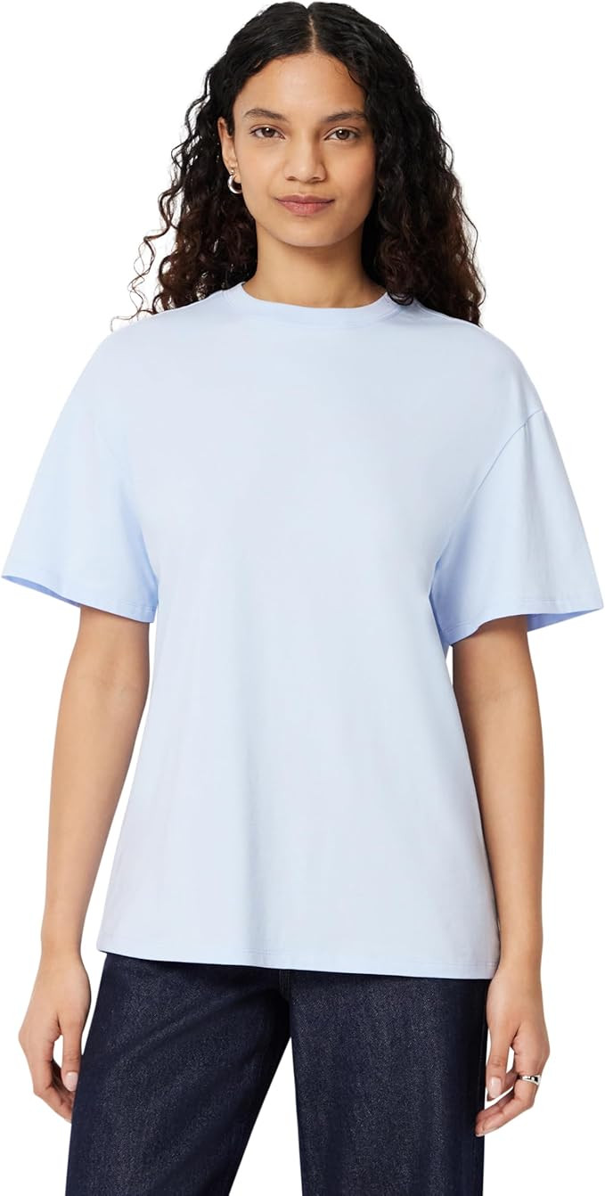 Amazon Essentials Women's Oversized-Fit Short Sleeve Crewneck Shirt | Amazon (US)