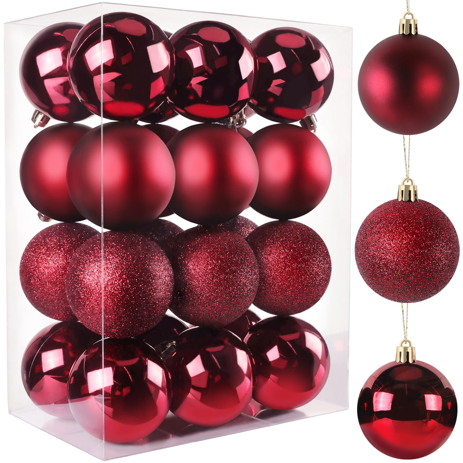 TranquilBliss Christmas Ball Ornaments 24pcs 2.5-Inch Tree Decorations - Ideal for Xmas Tree, Hol... | Amazon (US)