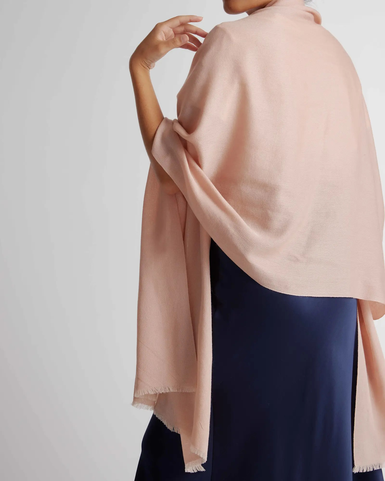 Featherweight Cashmere Silk Frayed Edge Scarf | Quince