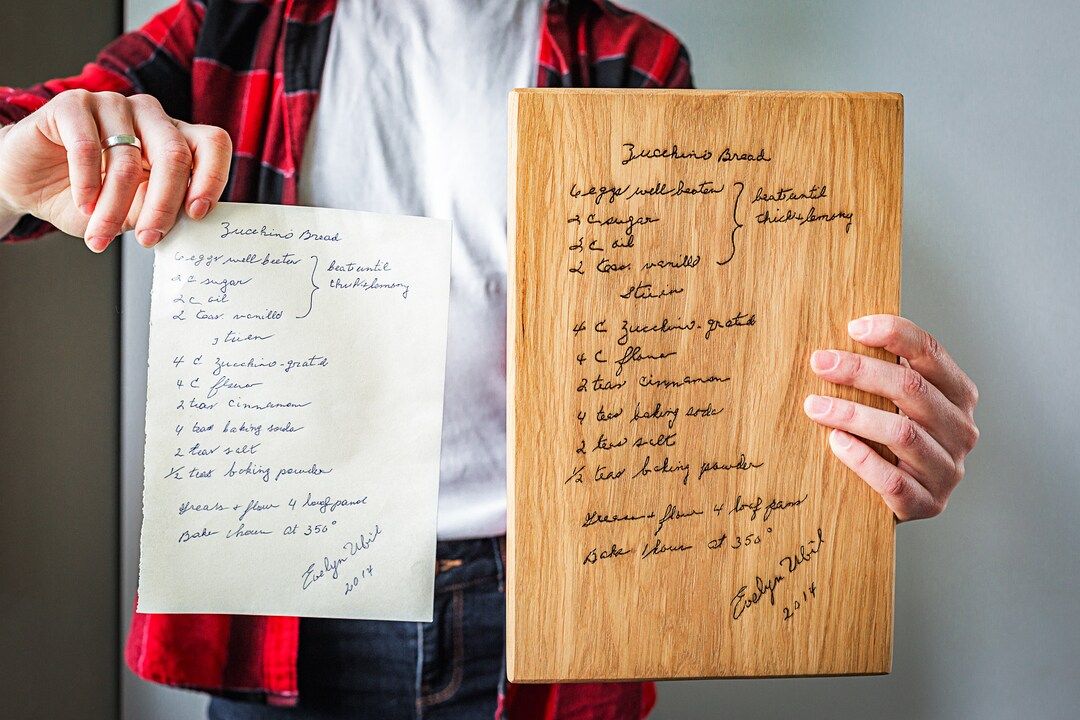 Recipe Cutting Board,Handwritten Recipe Cutting Board,Personalized Family Recipe Cutting Board,Mo... | Etsy (US)