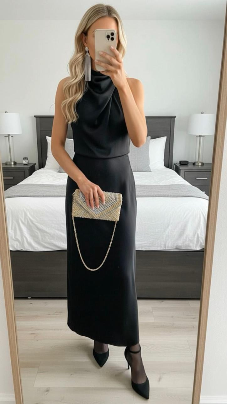 This is like a perfect dress because you can wear this for holiday events you can wear this for every day occasions this can be rare or a year-round New Year’s Eve wedding guest dress spring wedding summer wedding fall winter weddings it just depends on what coat and shoes you put with the outfit and accessorize it with, but just a stunning dress that you can wear to literally anything

#LTKWedding #LTKTravel #LTKHoliday