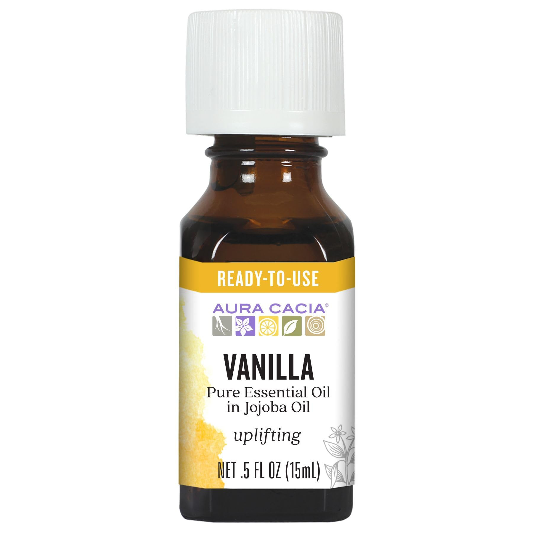Aura Cacia Essential Oil, Uplifting Vanilla, 0.5 fluid ounce | Amazon (US)