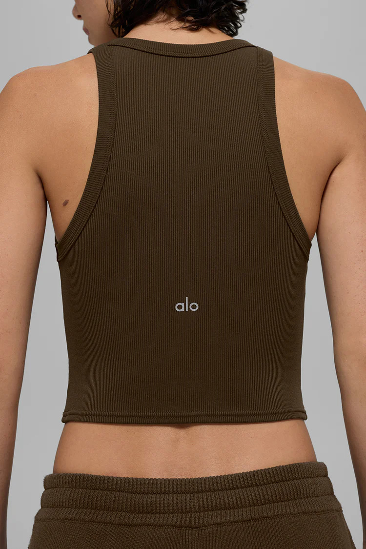Goddess Ribbed Go-To Tank | Alo Yoga (US)