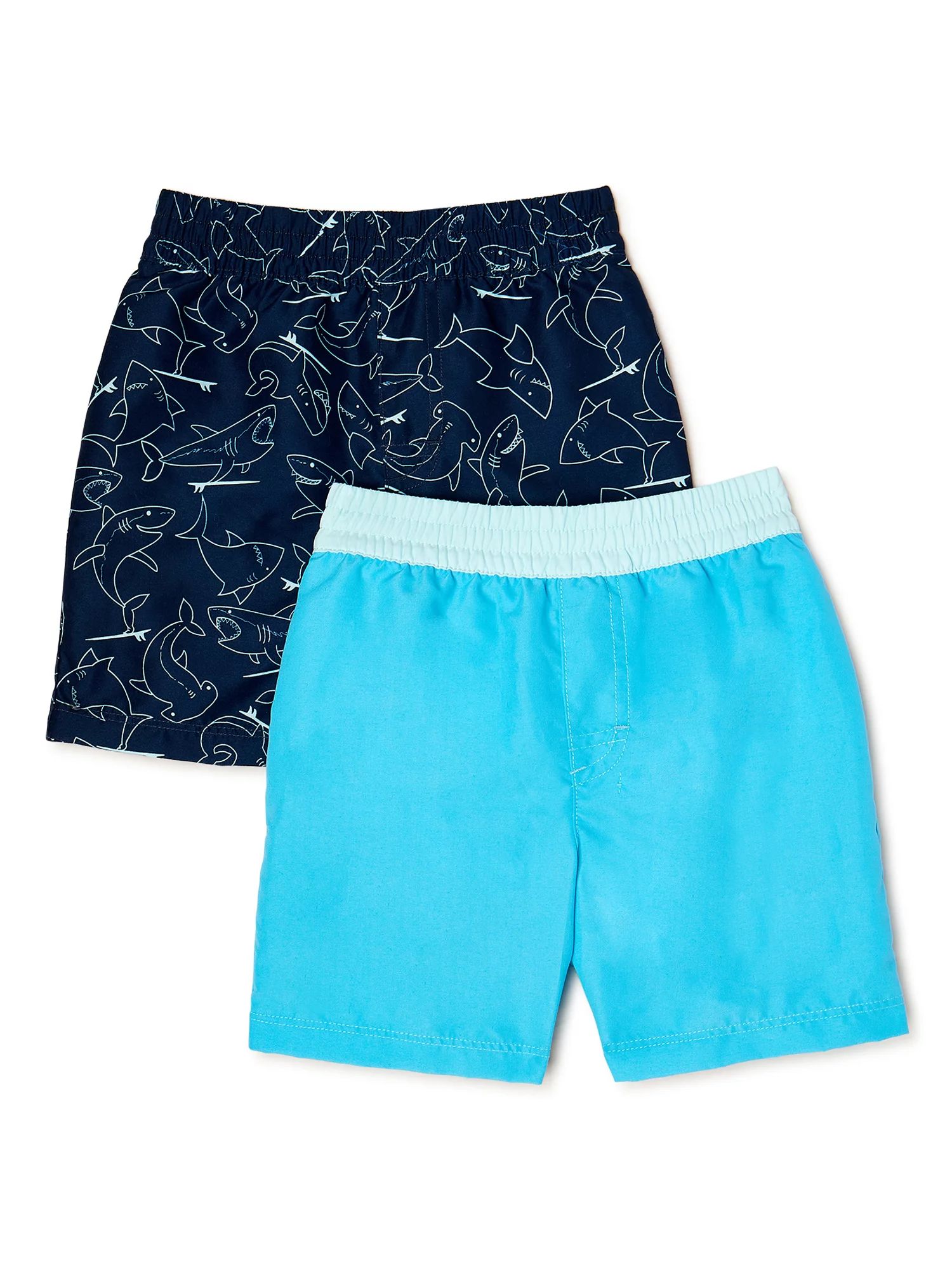 Wonder Nation Baby and Toddler Boy Swim Trunks, 2-Pack Size 12M-5T | Walmart (US)