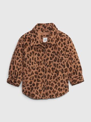 Baby Leopard Shirt Jacket | Gap (US)