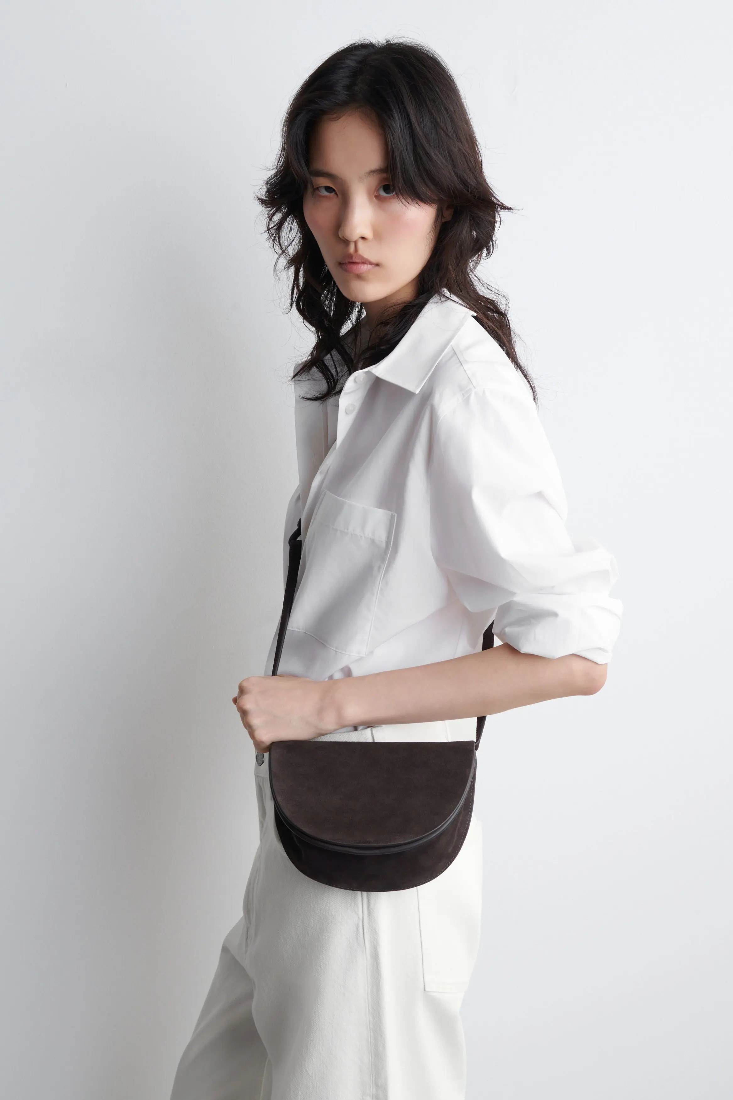 Curved Crossbody Bag - Suede (Women) | Nordstrom | Nordstrom