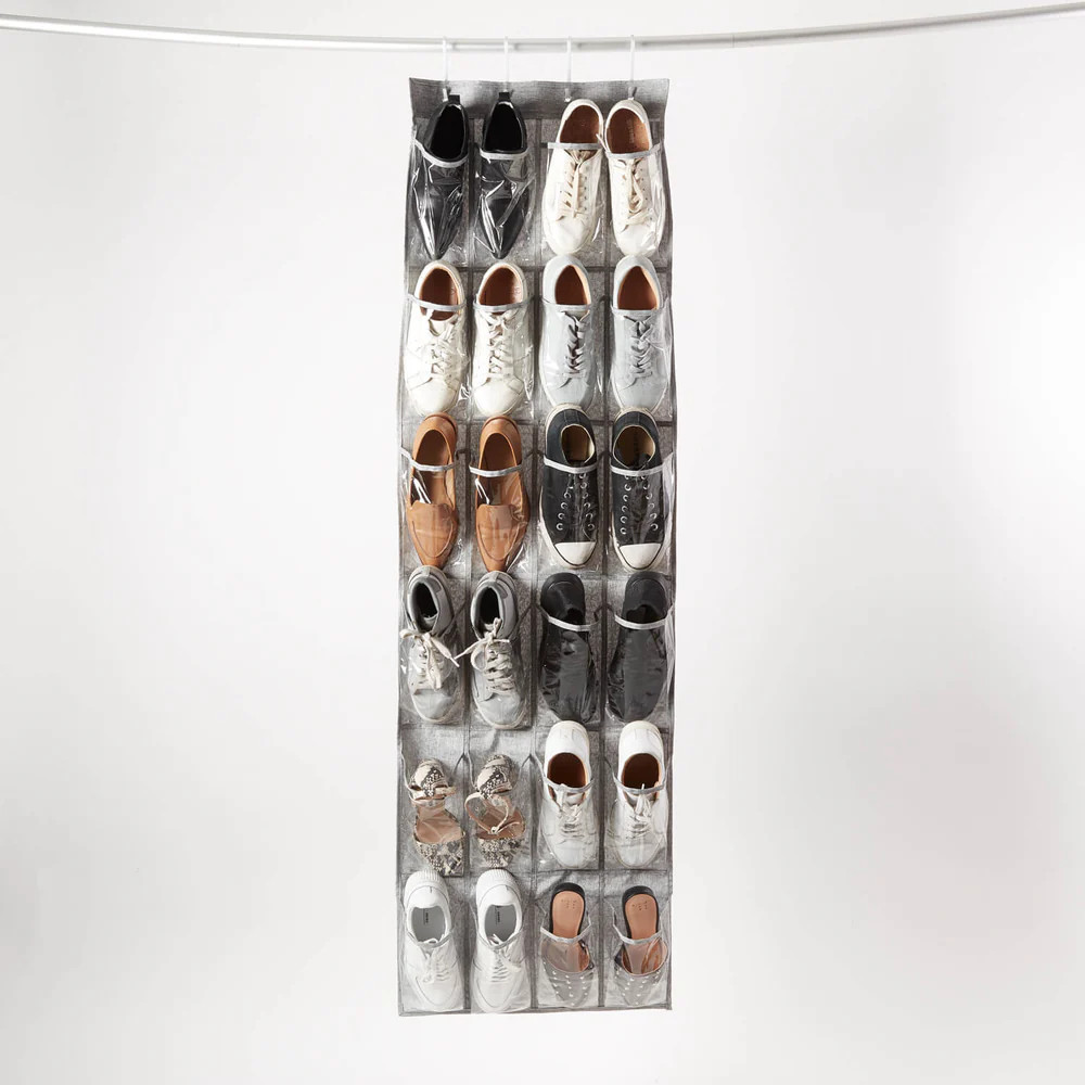 24 Pocket Over the Door Shoe Organizer | Dormify